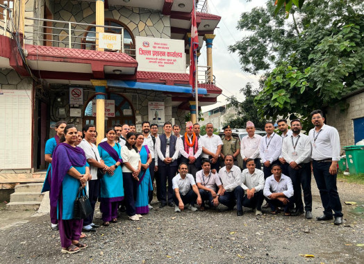 प्रमुख जिल्ला अधिकारी श्रीमान् भविश्वर पाण्डेको फेरी भेटौला कार्यक्रम (२०८३-०२-२६)।
