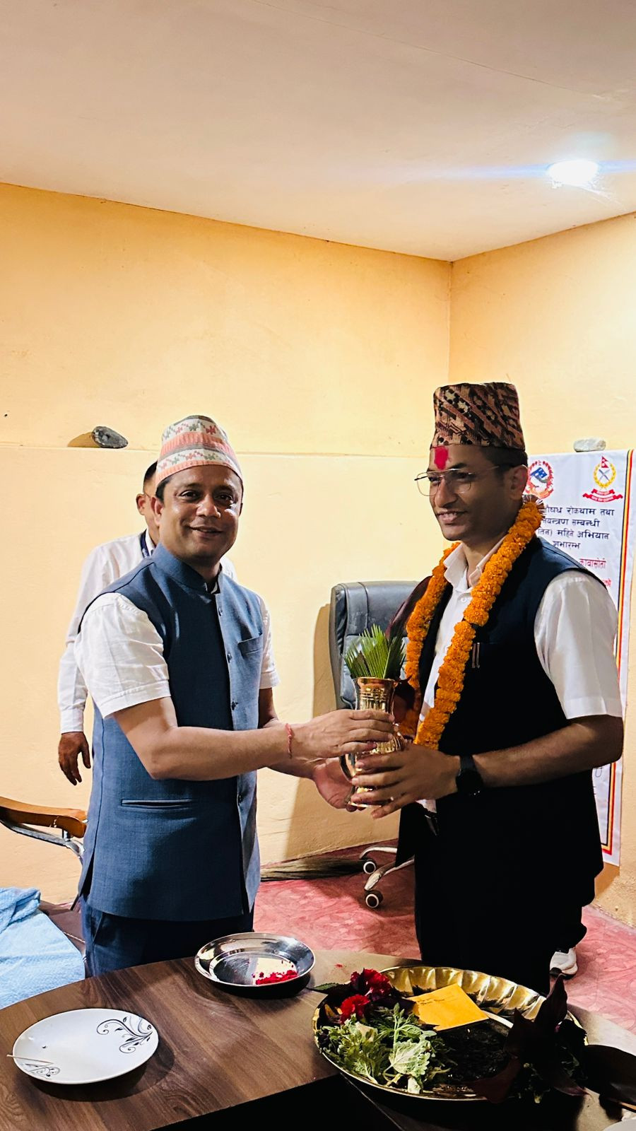 सहायक प्रमुख जिल्ला अधिकारी श्री मुक्तिराम रिजाल ज्यूको फेरी भेटौला कार्याक्रम